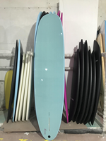 Planche de surf en mousse EPS haute densité IXPE, dessus souple, durable, imperméable, laminage thermique, fond en HDPE