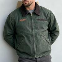 Veste Detroit délavée et vieillie sur mesure, style American Vintage
