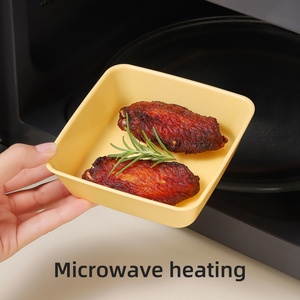 Support OEM Spit Bone Dish Dried Fruit Plate <b>Plastic</b> Straw Tray Trash <b>Disc</b> Straw Side Dish Spitting Bone Dishes Small Plates - Product Image 4