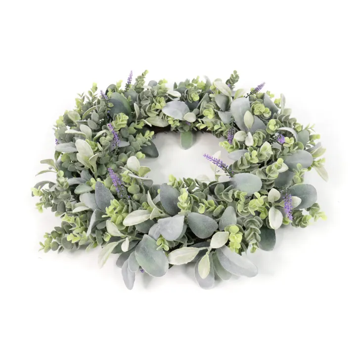 Eucalyptus Wreath Artificial Plants Background Wall Window Decorative Wedding Party Supplies Gifts Diy Christmas Home Decoration