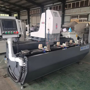 Công suất cao CNC bản sao <span class=keywords><strong>Router</strong></span> đôi đầu tự động khoan máy phay cho cửa nhôm cửa sổ động cơ mang PVC uPVC - Product Image 1
