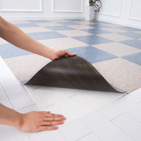 Revêtement de sol en vinyle 60*60 cm à coller/carrelage en pierre auto-adhésif avec aspect bois pour mur et sol