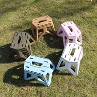 Tabouret pliable en plastique, Durable, pour pique-nique, offre spéciale, produits d'extérieur, Style japonais, nouveau Design