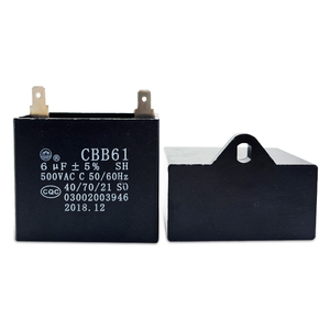 ตัวเก็บประจุ Cbb61 6uf 500vac 50 60hz สำหรับเครื่องดูดควันและเตา ใช้สำหรับการสตาร์ท ความเข้ากันได้สูง เกรดเชิงพาณิชย์ - Product Image 1