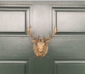 طلب كبير اليدوية العتيقة النحاس الزخرفية على شكل حيوان رأس الباب مقبض للبيع البرونزية سحب الباب - Product Image 4