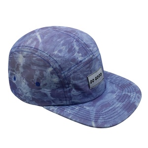 Nuova tendenza blu <span class=keywords><strong>mare</strong></span> allove stampato 5 pannelli cappellini Snapback con Logo ricamato anteriore per gli uomini delle donne - Product Image 1