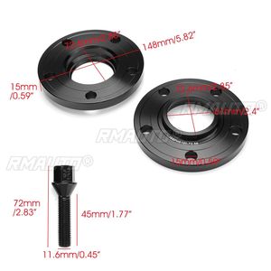 อะแดปเตอร์สเปเซอร์ล้อรถยนต์ขนาด 10/15/20 มม. PCD 5x120 มม. 72.56 มม. สำหรับ BMW E82 E88 E30 E36 E46 E28 E34 E90 E91 E92 E93 E60 E61 E31 - Product Image 5