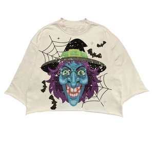 T-shirt court personnalisé à col rond avec impression Dtg et épaules tombantes T-shirt vintage surdimensionné en coton - Product Image 2