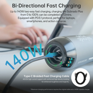 <span class=keywords><strong>Scooter</strong></span> <span class=keywords><strong>sous</strong></span>-<span class=keywords><strong>marin</strong></span> Waydoo Subnado Plus 800W, vitesse maximale 2,4 m/s+, en alliage d'aluminium, corps compact, autonomie de 56 minutes - Product Image 5