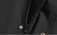Veste coupe-vent en polyester avec logo personnalisé Vestes d'autocar unisexes à col revers et design ample