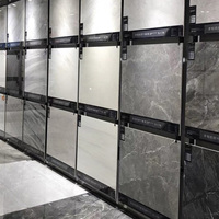 Carrelage de sol en céramique et porcelaine vitrifiée pleine masse, effet marbre, brillant et poli, durable, pour intérieur d'hôtel et appartement de luxe