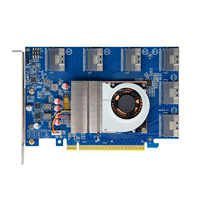 Carte d'extension PEX88096 PCIe 4.0 X16 8654 SFF SlimSAS haute vitesse pour GPU et adaptateur de commutateur de stockage NVMe pour serveurs – En stock