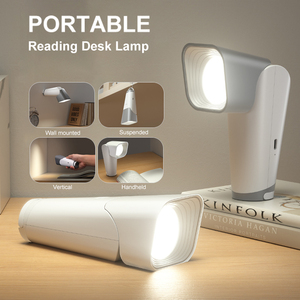 Multifunctional Reading Desk <b>Lamp</b> Portable LED Night Light Support Suspended <b>Wall</b> Mounted Vertical Handheld Emergency Flashlight - Product Image 2