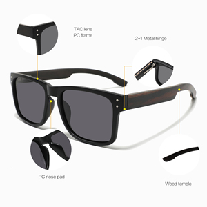 <span class=keywords><strong>2025</strong></span> New Kính mát bằng gỗ nhà máy bán buôn thời trang Quảng trường bóng người đàn ông biểu tượng tùy chỉnh Kính mát bằng gỗ - Product Image 6