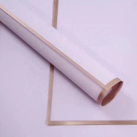 Vente chaude - Papier d'emballage pour bouquet de fleurs en plastique coréen imperméable imprimé, pour l'emballage des fleurs, vente en gros