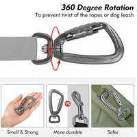 Mousqueton personnalisé en aluminium 4KN pour laisse de chien mousqueton pivotant pour animaux de compagnie, camping, sac à dos, porte-clés Clip