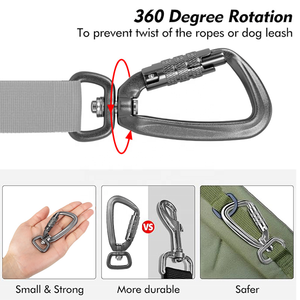 कुत्ते के लिए 4kn एल्यूमीनियम कस्टम कारबिनर क्लिप पालतू जानवरों, कैंपिंग, बैकपैक, कीचेन क्लिप के लिए क्लिप - Product Image 2