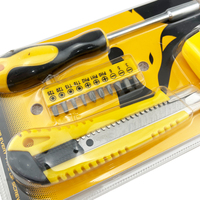 Kit d'outils à main 13 pièces : tournevis, couteau utilitaire, coupe-circuit et ruban à mesurer 3M – Ensemble de réparation et de bricolage pour la maison et la construction