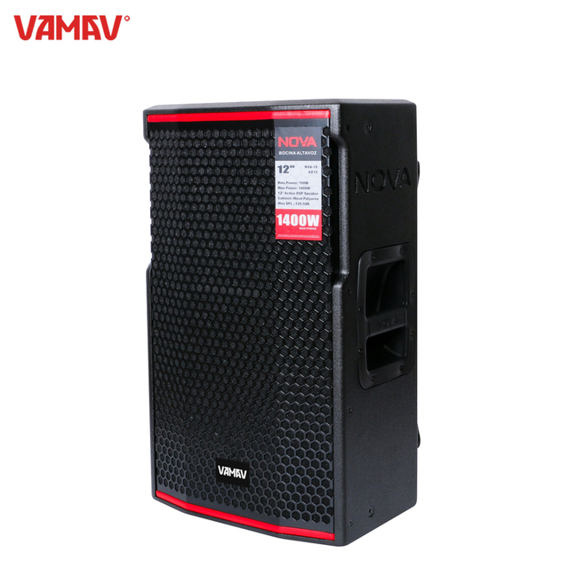 VAMAV NOVA AX12 Full-Range Spkaker 700W RMS 1400W PEAK 12-inch Active Wooden Speaker High Power for Stage Putdoor PA System