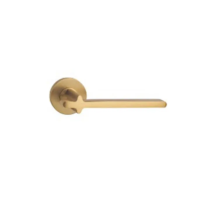 Brass cross door lock set split modern gold bedroom door knob solid wood door handle handle pure copper