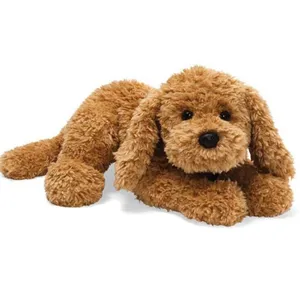 Vendita calda produttore Design marrone orecchio lungo farcito cane morbido peluche Labrador cane per i bambini