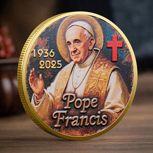<span class=keywords><strong>Moneda</strong></span> conmemorativa <span class=keywords><strong>del</strong></span> <span class=keywords><strong>Papa</strong></span> Francisco de oro 2025, ficha coleccionable católica, recuerdo religioso, <span class=keywords><strong>moneda</strong></span> de recuerdo, desafío, regalo coleccionable - Product Image 4