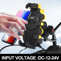 Chargeur sans fil 15W TYPE-C 30W support de téléphone moto à huit griffes amortisseur support de téléphone vélo support de téléphone moteur support d'équitation