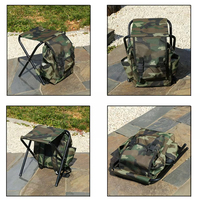Chaise de pêche pliante de camping en plein air, tabouret robuste et confortable, sac à dos portable, sac de siège, chaise de pêche économique, siège de randonnée
