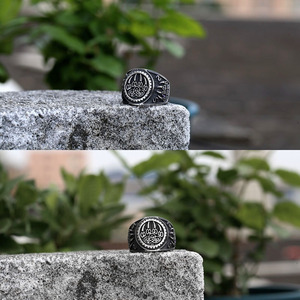 Anillo de Pata de Oso Vikingo de Acero Inoxidable, <span class=keywords><strong>Veles</strong></span> Eslavos para Hombre, Regalo Creativo, Venta Al por Mayor - Product Image 5