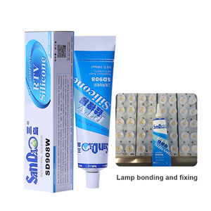 100mL Buen aislamiento eléctrico Buen rendimiento de Unión <span class=keywords><strong>Pasta</strong></span> negra SD908B Sellador de silicona - Product Image 1