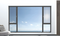 Ventanas Abatibles de Aluminio de Diseño Minimalista de Guangzhou, Aislamiento Térmico, Protección Contra Mosquitos, para Proyectos Hoteleros
