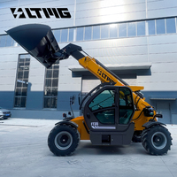 Chariot télescopique compact 4x4 LTMG EPA Euro 5 avec moteur Euro 5, capacité de 3 tonnes, 3,5 tonnes, 4 tonnes, 5 tonnes, flèche télescopique de 7m, 10m, 14m, 18m, avec benne