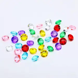 36pcs 0.8'' Multi-Color Art Glass Rhinestones Crystal Gems Vase Fillers Wedding Table Christmas Party Decorations