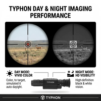 Lunette de visée numérique de jour et de nuit TYPHON StarStrike-S Pro HDX 5-20x |   Enregistrement vidéo 1080P |   Longue autonomie IR |   Étanche IP67 |