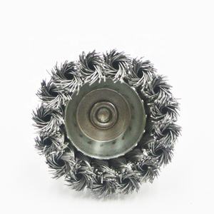 <span class=keywords><strong>Brosse</strong></span> métallique nouée de haute qualité SATC <span class=keywords><strong>pour</strong></span> <span class=keywords><strong>perceuse</strong></span> à percussion de 6 mm, acier au carbone, poignée en cuivre et nylon, outils électriques, <span class=keywords><strong>polissage</strong></span>, max 12500 tr/min - Product Image 4