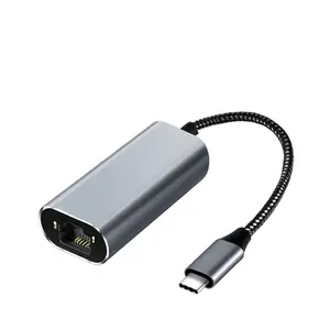Type C Gigabit Ethernet Adapter Usb 3.1 Network Card To Rj45 Lan 10/100/1000 Mbps External For Windows 10 and Mac OS
