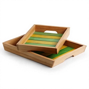Diseño de Tamaño y Forma para Cenas de Celebración Especiales y Regalos de Lujo, Bandeja de Madera Personalizada de Estilo Tradicional - Product Image 1