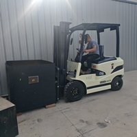 Chariot élévateur électrique lithium-ion A30 de 3 tonnes avec pinces pour rouleaux de papier, chariot élévateur électrique de type pince pour cartons souples