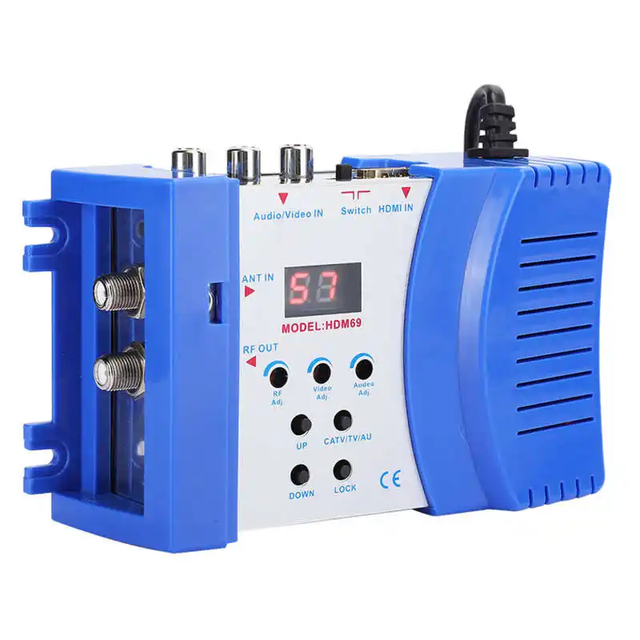 Transmitter HD Modulator HDM68 Digital Compatible RF VHF / UHF Frequency EU Plug 100-240V HDM69 M69 Modulator
