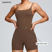 Combinaison de yoga nude taille S-XL pour femme, nouvelle collection, tenue de fitness et de danse haute intensité, combinaison de sport moulante
