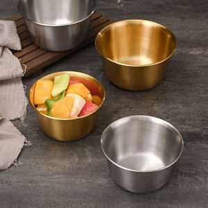 ชามสแตนเลสสีทองแบบลึกสำหรับร้านอาหาร บาร์สลัด บุฟเฟ่ต์ - Product Image 2