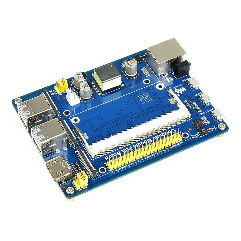 Raspberry Pi Computing Module Board CM3 / 3Lite /3 / 3+ PoE Power Over Ethernet Multiple Interfaces Applicable Expansion Board