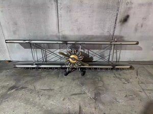 Venta al por mayor de metal barra de hierro estilo punk avión modelo de avión grande de Metal modelo de avión barra de hierro Decoración - Product Image 6