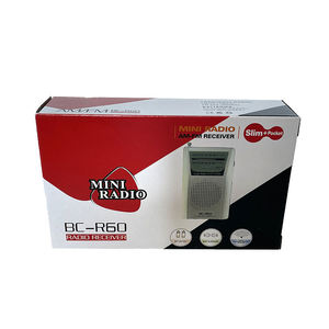 วิทยุพกพา BC R60 Ultra Slim AM FM ขนาดเล็กพกพาสะดวก พร้อมลำโพงในตัวและช่องเสียบหูฟัง - Product Image 6