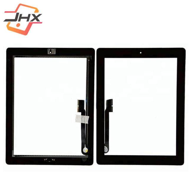 Replacement Touch Screen Digitizer Glass for iPad 3 A1416 A1430 A1403 With 3M Sticker and Home Button Black White