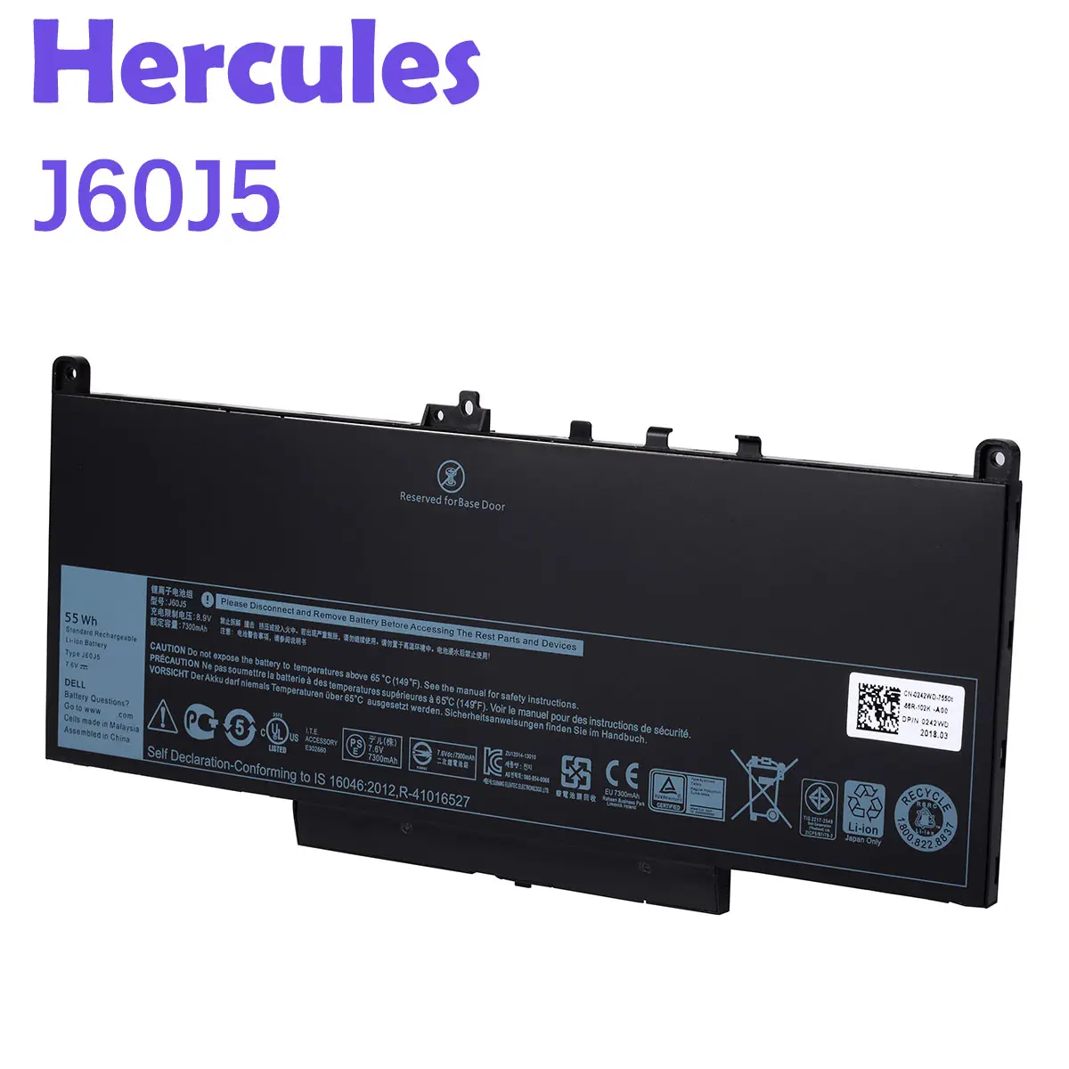 J60j5 Mc34y Laptop Batterij Voor Dell Latitude E7270 E7470 E5250 E5270 E5450 E5470 E5550 E5570 3160 Oplaadbare Notebook Batterij