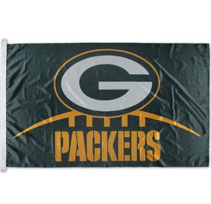 ธงลายทางทีมกรีนเบย์แพคเกอร์ส ขนาด 3x5 ฟุต สำหรับตกแต่งสวน สนามหญ้า รถยนต์ ออกแบบเองได้ ขายส่ง - Product Image 2