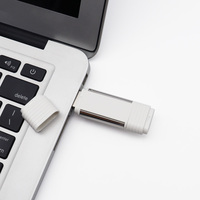 Otg plastik 2 in 1 usb flash drive 32gb 64gb 128gb Tipe c flashdisk yang dipersonalisasi usb otg stik memori