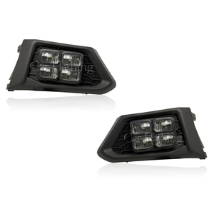 Feux de jour LED style voiture pour <span class=keywords><strong>Nissan</strong></span> <span class=keywords><strong>Altima</strong></span> 2019 <span class=keywords><strong>2020</strong></span> 2021 2022 avec couvercle de phare antibrouillard et clignotant jaune - Product Image 1