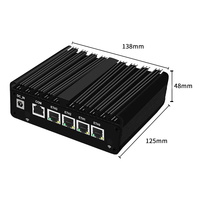 Mini PC Sin Ventilador 2025 N150 4xIntel I226 LAN 2.5G RAM DDR5 NVMe 4G 5G Firewall PfSense Router Software HDMI2.0 DP AES-NI OPNsense